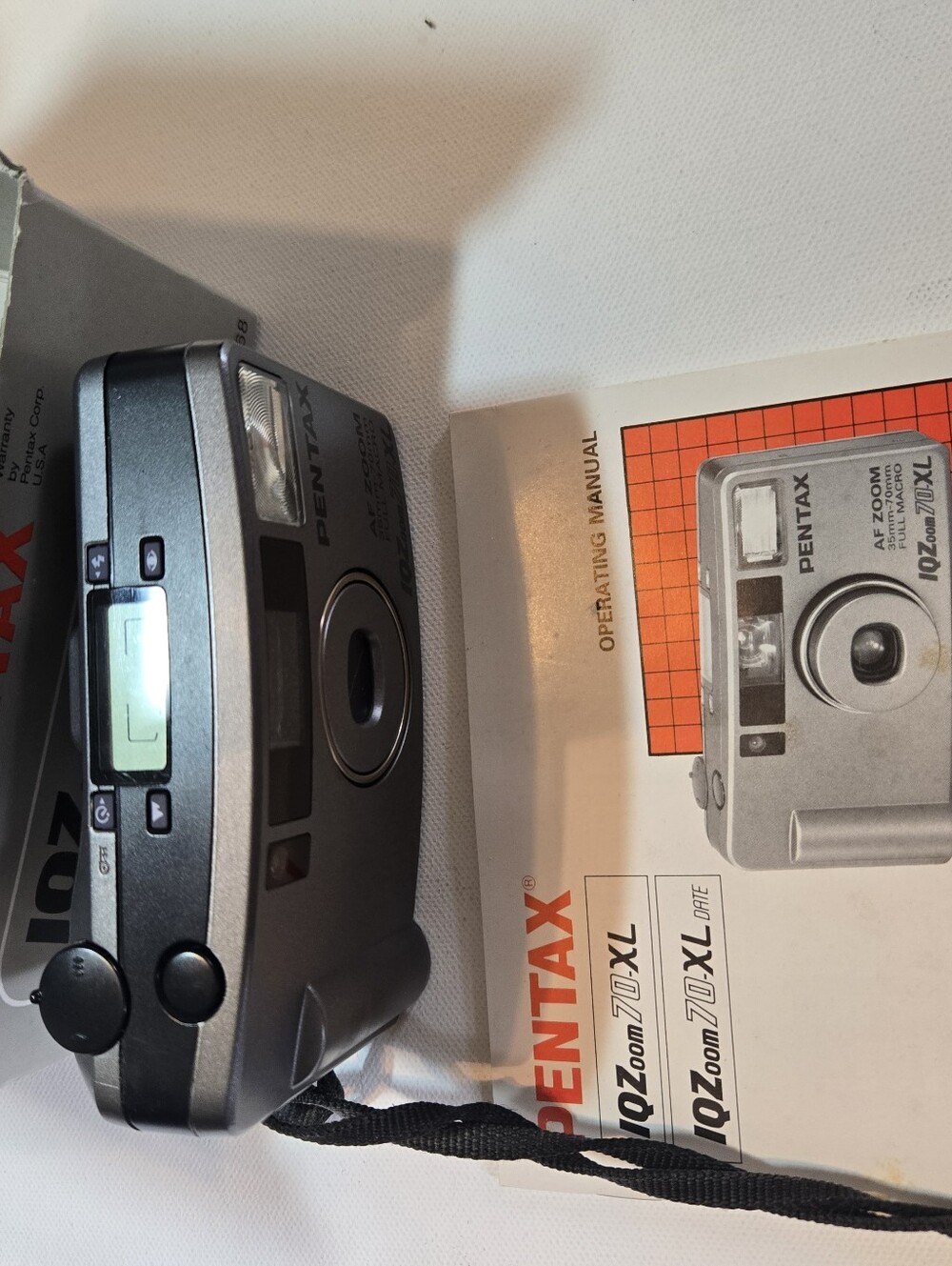 Pentax IQZoom 70-XL Date 35mm Film Camera Point & Shoot AF Zoom Boxed Manual - Picture 4 of 4
